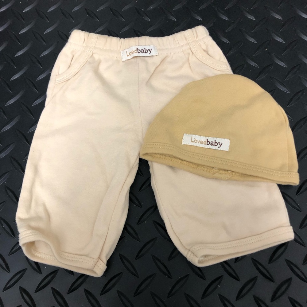 Loved Baby Set Bottom and Hat Size NB